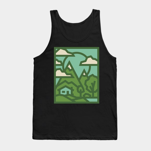 Mountain Area Camping Fun Tank Top by Ghitea